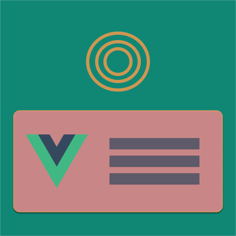 Graphic art representing a click outside a Vue.JS modal